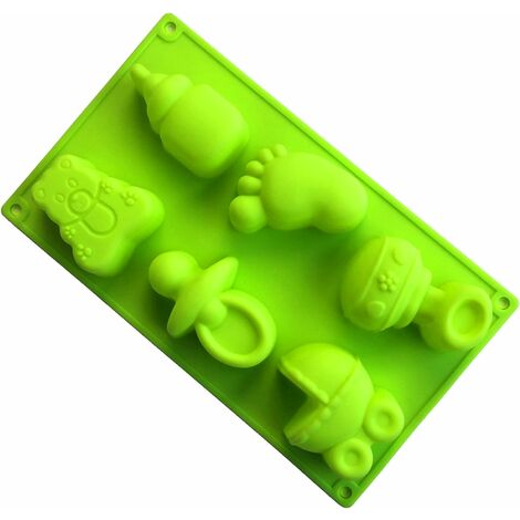 Pudding Cake Silicone Mold-6 Cavities Easter Candle Cup Cake Molds Mousse  Baking Muffin Tart Utensil 