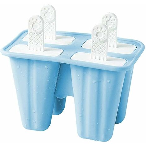 2pcs Silicone Popsicle Molds With Cover Homemade Easy Release Ice