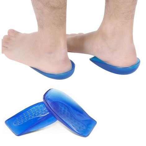 Buy DJ FINDER Combo Silicone Half Heel Socks Silica Gel Heel Cups Pad Shoe  Inserts for Plantar Fascilitis Moisturizing Socks Foot-Care and Anti Heel  Cracks Repair Ankle Pain Heel Spur Shoe Support