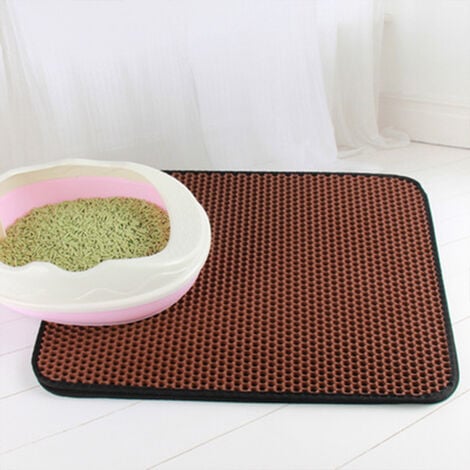 Cat Litter Mat Anti-Tracking Mat Honeycomb Double Layer Waterproof Urine  Proof