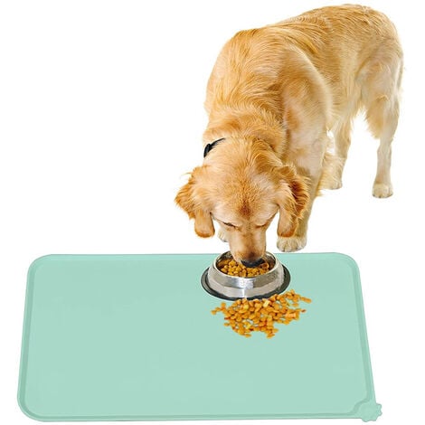 1pc Waterproof Silicone Pet Food Mat For Dog Water Bowl And Feeding, Rubber  Tray