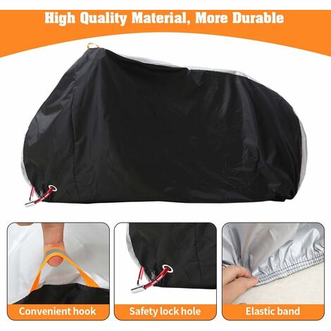 Motorcycle Cover Waterproof Outdoor Motorbike All-Weather Protection, Small  (72 Inch)
