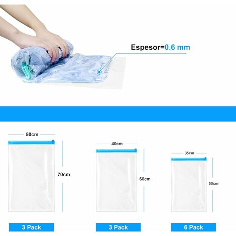 Small 35*50cm Hand-rolled Vacuum Compression Bag, For Travel Space Saver  Bags, Reusable Roll-Up Compression Bag, Clothes Storage, Travel Essentials