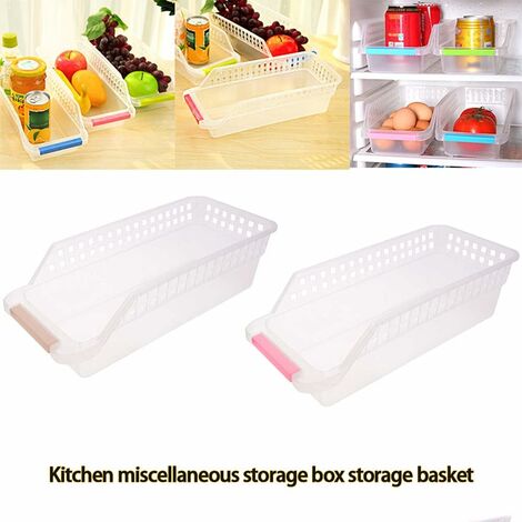 4pcs Multifunctional Refrigerator Food Storage Boxes, Desktop Organizer  Containers For Small Objects