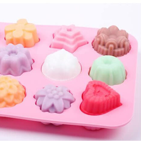 Silicone Chocolate Molds Flowers Shape Cake Candy Mould Jelly Ice