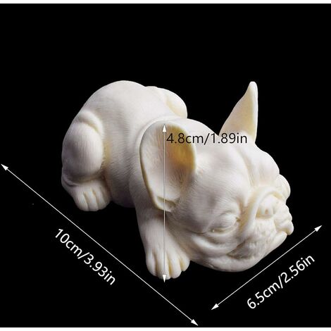 Cute French Bulldog Silicone Candle Mold DIY Dog Candle Making 