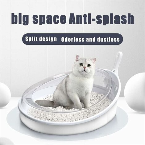 NEW Foldable Anti-Splash Pet Cat Litter Box Fully Enclosed Easy Clean Cat  Litter Pan Pet Toilet Bedpan Pet Accessories