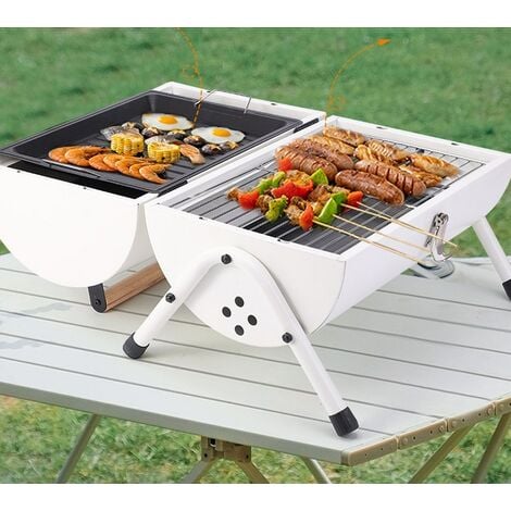 Charcoal Grill Outdoor Portable Barbecue 34-inch and 20PCS BBQ