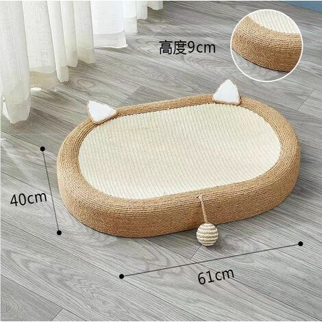 Oval Extra-Large Cat Scratching Board Scratcher Pad Lounge for Cat