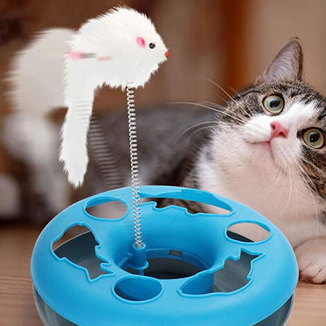 Round cat clearance toy with ball