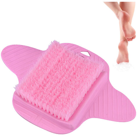 Shower Foot Scrubber Mat With Natural Pumice Stone, Anti Slip