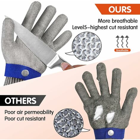 Cut Resistant Gloves - Level 5 Protection For Oyster Shucking, Fish  Slicing, Meat Carving & More - 1 Pair