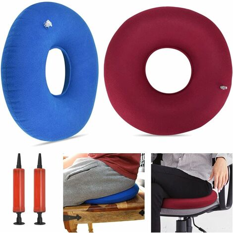 Inflatable Rubber Ring Round Seat Cushion Medical Hemorrhoid Pillow Donut  34cm