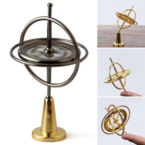 Metal Anti-Gravity Spinner Balance Toys, Precision Metal Finger Spinner  Gyroscope Educational Gift Physics Training Gyro for Kids