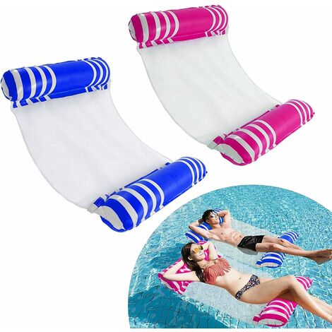 Inflatable pool hammock with multi ...