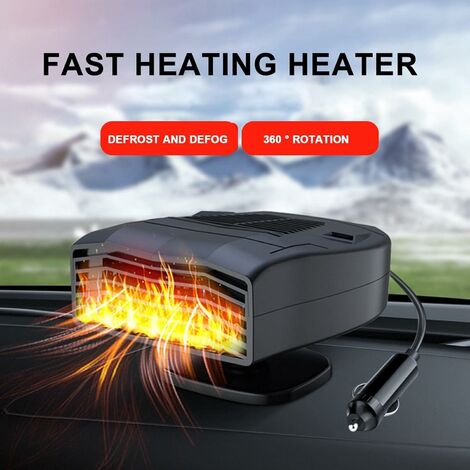 Car Heater 12V 150W, 3-Outlet Plug in Cigarette Lighter Portable
