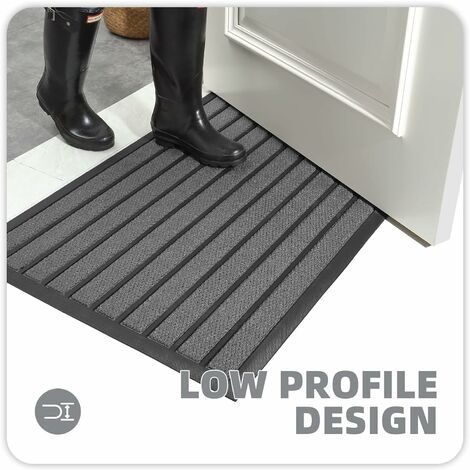 Color G Non-Slip Outdoor Doormat 45x75cm, Outdoor Dustproof Entrance Mat, Waterproof  Door Mat for Entrance, Bedroom, Balcony, Garden (Grey) Blue 24X 36