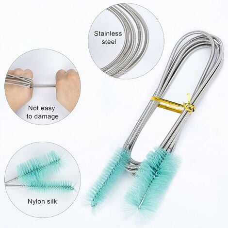 Kitchen Aquarium Water Pump Sink Tube Nylon Cleaner Bristle Brush