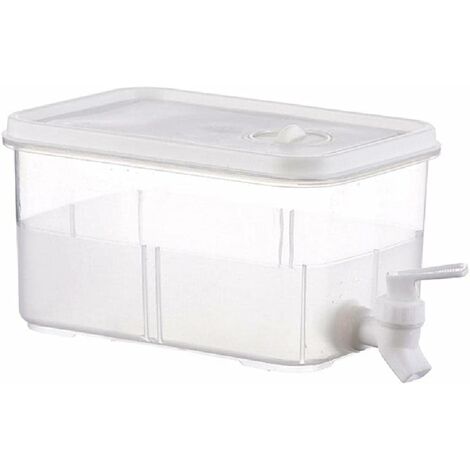 WATER CONTAINER Tap Desktop Dispenser Plastic Fridge Tank Liquid Camping 3L  UK