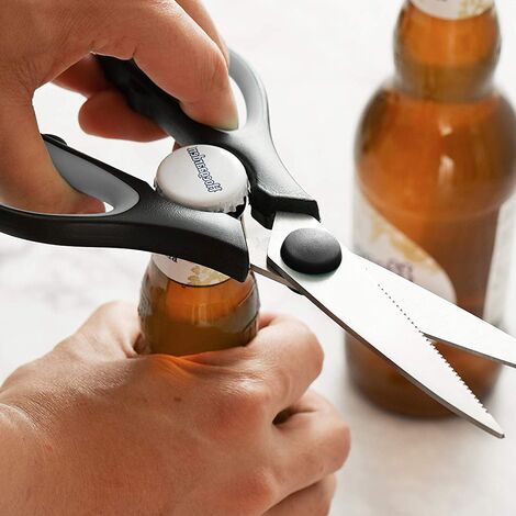 1pc Stainless Steel Kitchen Food Scissors, Multifunctional Strong Bone  Shears For Fish, Chicken Etc.