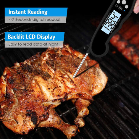 Digital Food Thermometer BBQ Cooking Meat Stab Probe Kitchen Temperature  Magnet