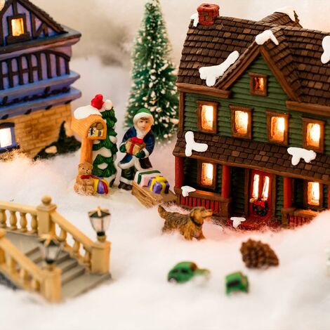 FAKE SNOW BLANKET FLUFFY Artificial Christmas Decoration Xmas Nativity Roll  UK