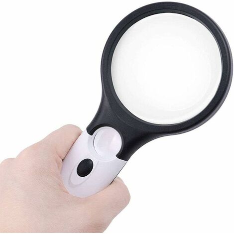 3X Magnifying Glass for Stamps and Coins Reading Jewelers Inspection Tool 5