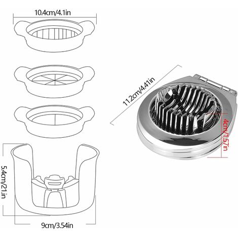 Egg Cutter, Hard Boiled Egg Cutter, Egg Carving Tool, Egg Slicer,  Professional Egg Cutter, Stainless Steel Egg Cutter, Used For Cutting Eggs,  Bananas