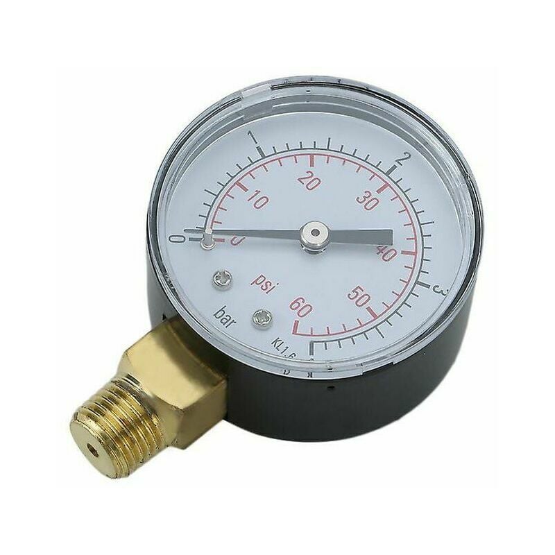 Praktischer Mini-Pool-Spa-Filter-Wasserdruckmesser 0-60 Psi 0-4