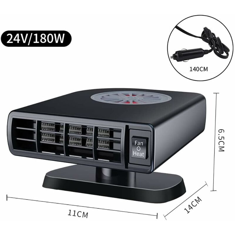 Auto Heizung 12v, Tragbare Auto Heizlfter, 180w 2 In 1 Autoheizung
