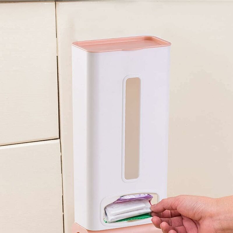 Hängender Müllsack Organizer Plastiktüte Halter Spender Halter für zu Hause  Küche Badezimmer Sundries Aufbewahrungstasche Zubehör