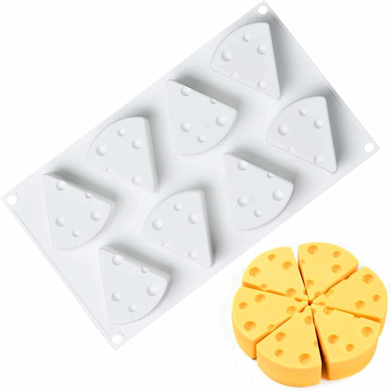 3D-Käse-Form, Silikonform, Käsekuchen-Silikonform,  3D-Käse-Mousse-Kuchen-Silikonform für Gebäck, Schokolade, Kuchen,  Dekorationsform, Käseform