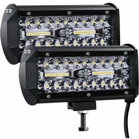 LED-Arbeitsscheinwerfer, 12 V, 120 W, 17,8 cm, Auto-LED-Strahler,  wasserdicht, IP67, Spot-Flut