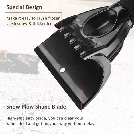 Schnee- und Eiskratzer für Autoscheiben Schwarz