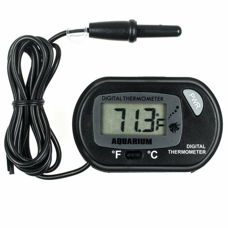 Aquarium-Thermometer – LCD-Digital-Aquarium-Thermometer mit Saugnapf und  Tauchsonde für Aquarium, Terrarium –