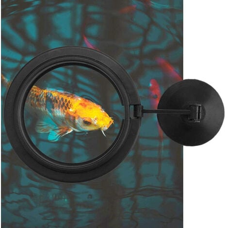 Stück Fisch-Futterring, schwimmender Fisch-Fütterungskreis mit Saugnapf,  einfache Installation im Aquarium, Schwarz