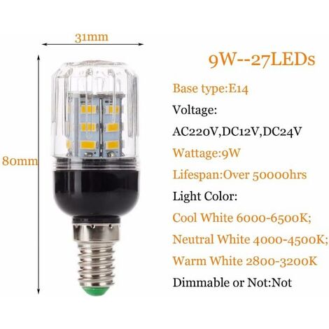 LED-Glühlampen LED-Maisbirne E27 E14 E12 E26 Lichtlampe 5730 SMD