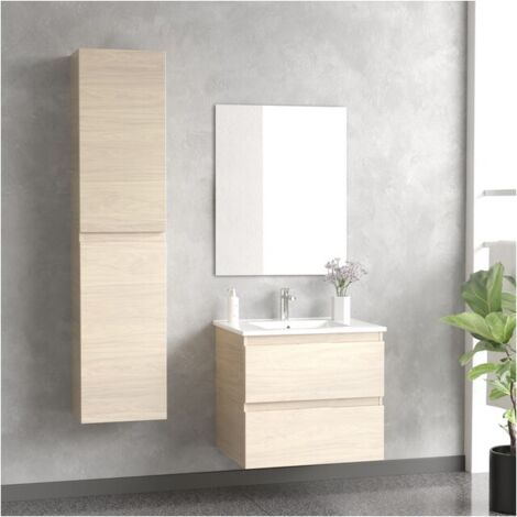 Mueble de Baño con Lavabo MAYA 80 cm 2 Cajones