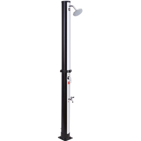 Doccia solare MOOREA nero e argento 18L