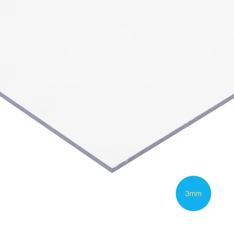Solstice Solid Polycarbonate Glazing Sheet Clear 610mm x 457mm x 3mm