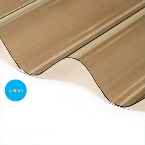 Solstice PVC Corrugated Sheet  Bronze 3000mm x 950mm x 0.8mm