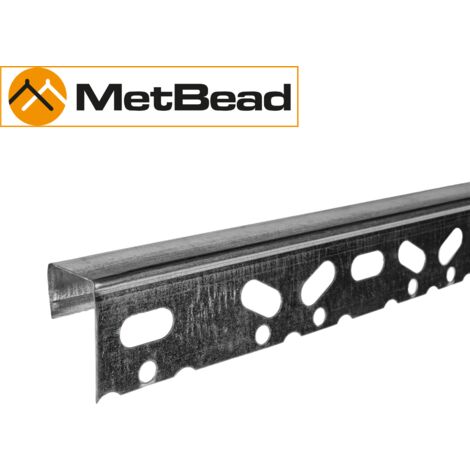 MetBead 12.5mm Galvanised Edge Bead 3.0m Pack of 100