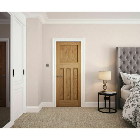 Edwardian Traditional Oak Panel Door 1981 x 762mm