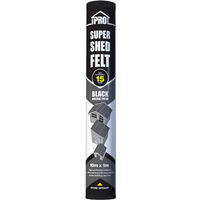 15 Year Black Roofing Felt 10m x 1m