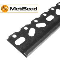 MetBead 3mm Galvanised Stop Bead 2.4m Pack of 100