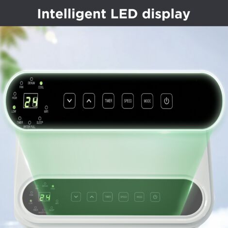 Déshumidificateur portable 2600 ml, déshumidificateurs pour chambre à  coucher, arrêt automatique avec lumière LED 7 couleurs, déshumidificateur
