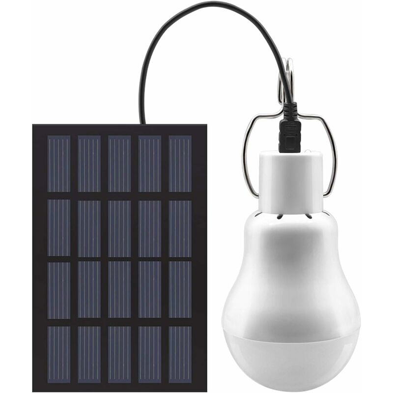 SunStars Lampada LED campeggio tenda portatile 50W con pannello solare e  telecomando