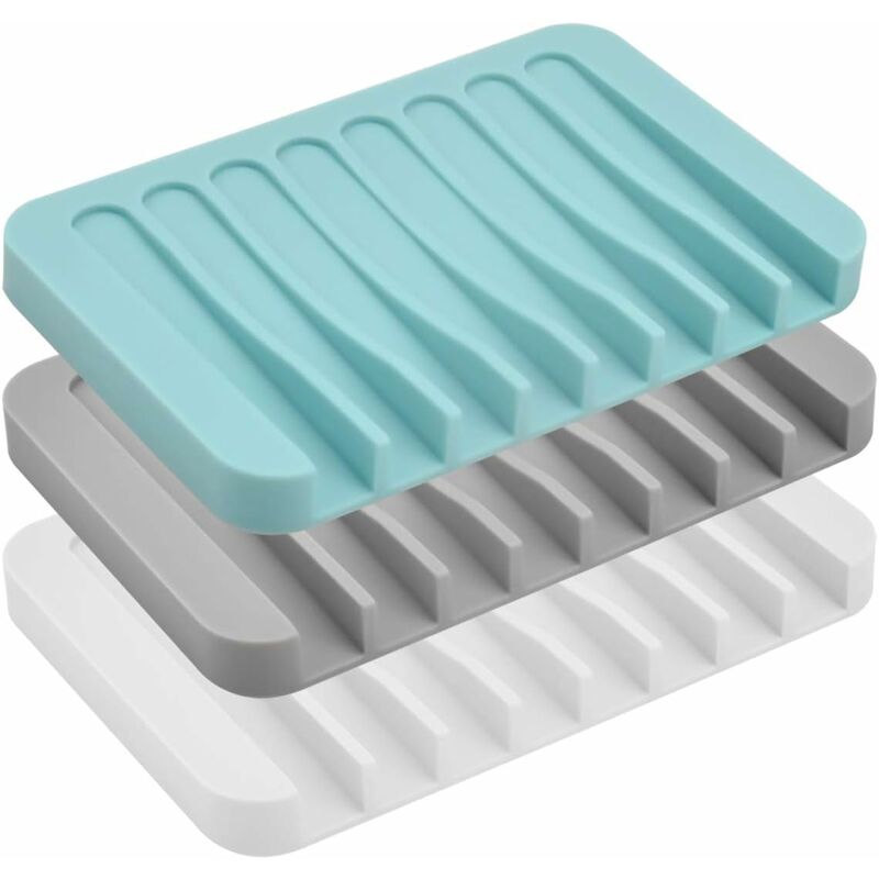 3PCS Portasapone Portasapone, Portasapone in Silicone con Cascata, Portasapone  da Doccia per Cucina Sapone in Spugna da Bagno, Portasapone Colorato per  Doccia, Bagno, Cucina