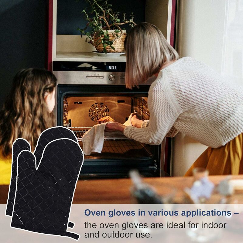 Guanti da forno in silicone e presina, guanto da forno antiscivolo  resistente al calore, guanti da