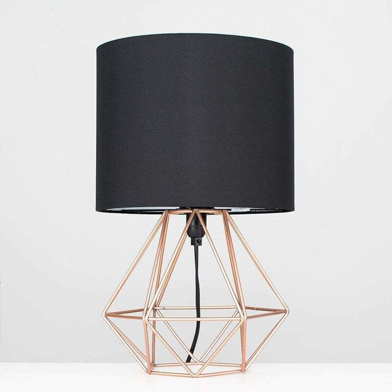 LAMPADA DA TAVOLO CLASSICA H72 IN CERAMICA AVORIO CON DECORI COLOR ORO E  PARALUME IN TESSUTO